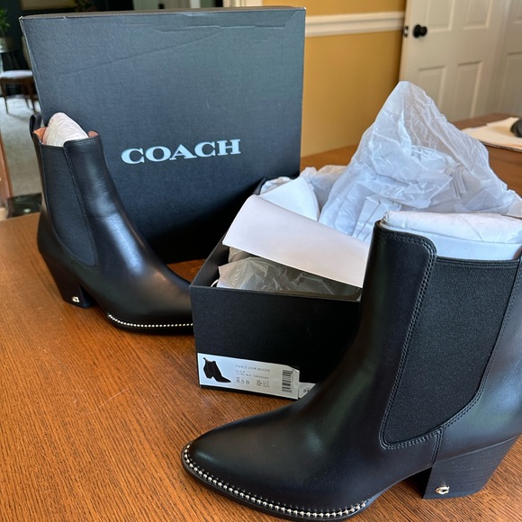 Coach Shoes - Coach Pierce Leather Bootie